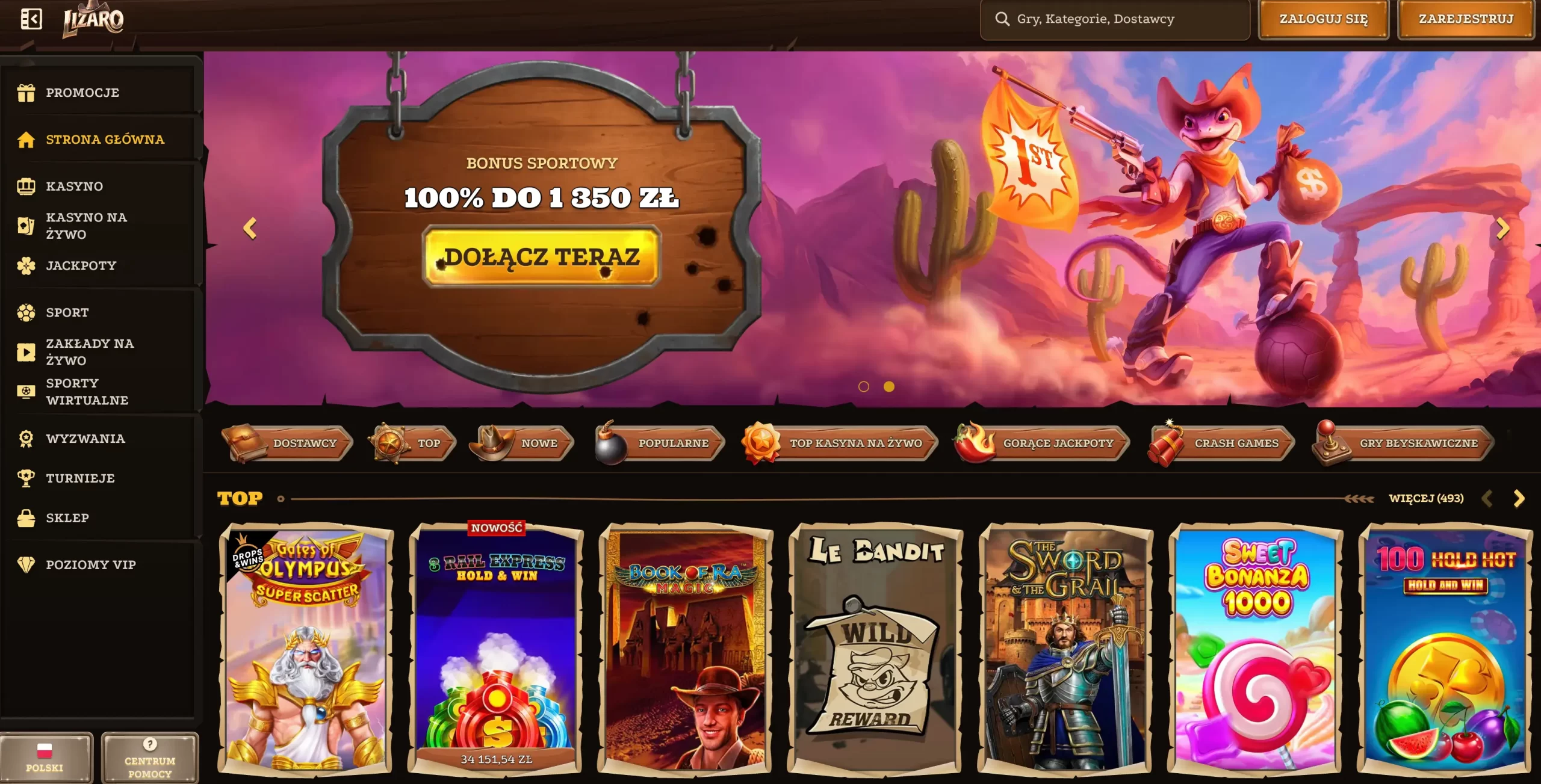 Lizardo Casino – Potężna Oferta i Licencja MGA